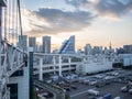 View From Rainbow Bridge, Tokyo, Japan, North Route Royalty Free Stock Photo